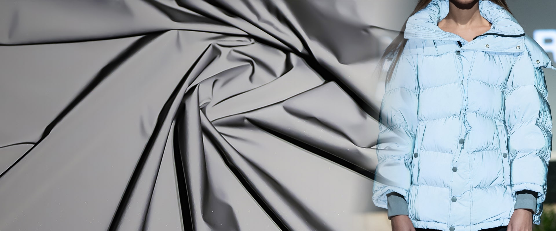 银灰色反光面料